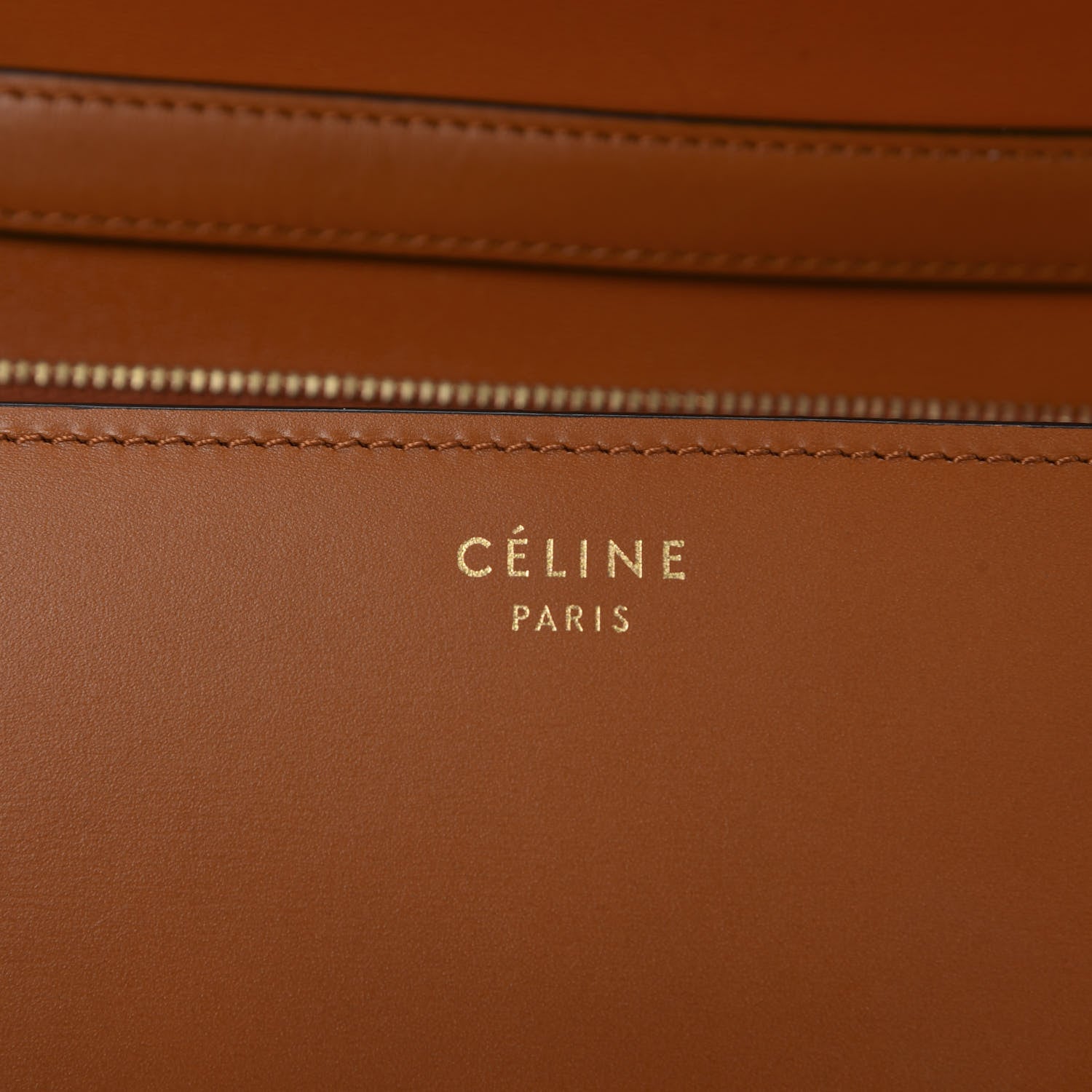 Celine Box Calfskin Medium Classic Box Flap Bag Chestnut 7 of 9