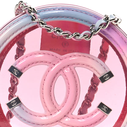 Chanel PVC Lambskin Filigree Round Clutch With Chain Pink 8 of 11