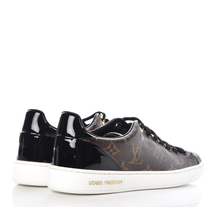 Louis Vuitton Patent Monogram Frontrow Sneakers 36 4 of 10