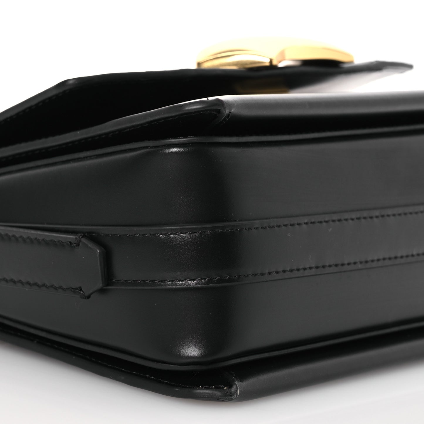 Calfskin ID Shoulder Bag Black