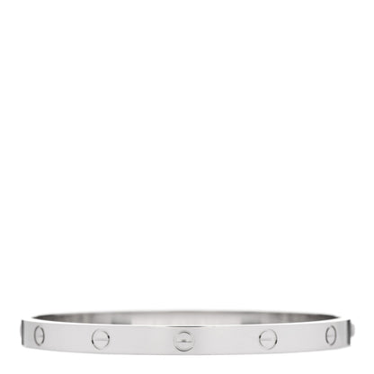Cartier 18K White Gold LOVE Bracelet 21 2 of 4