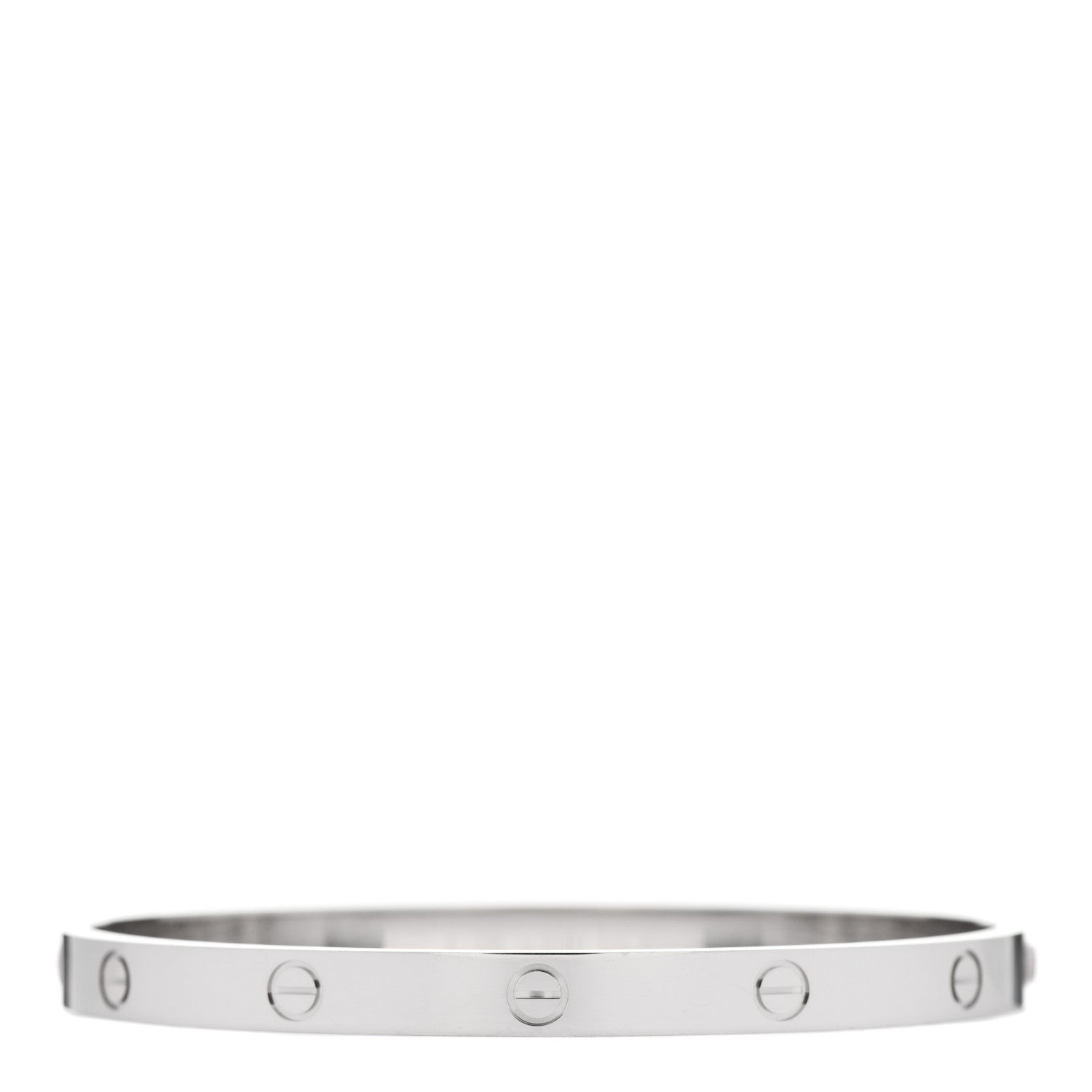 Cartier 18K White Gold LOVE Bracelet 21 2 of 4