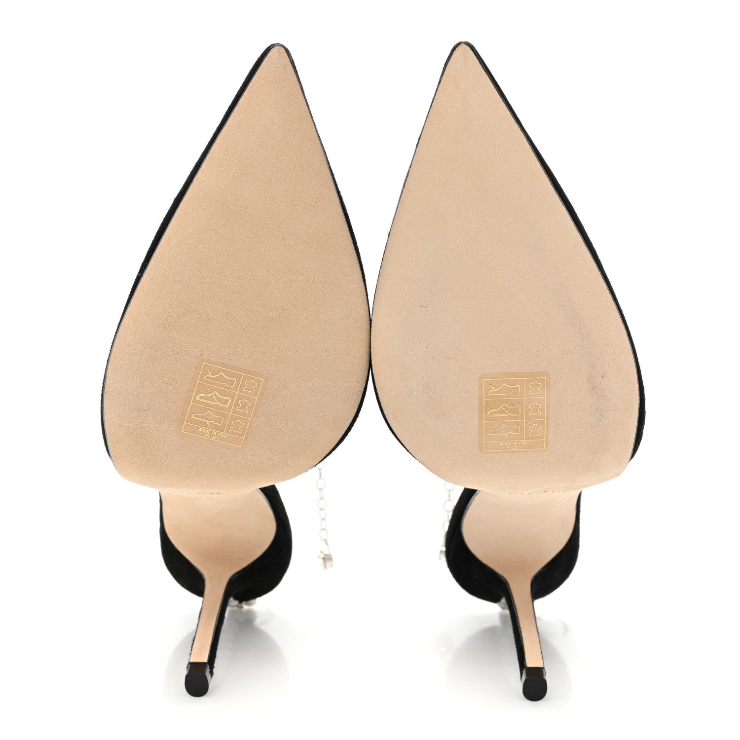 Jimmy Choo Suede Crystal Saeda 100 Pumps 35 Black 6 of 11
