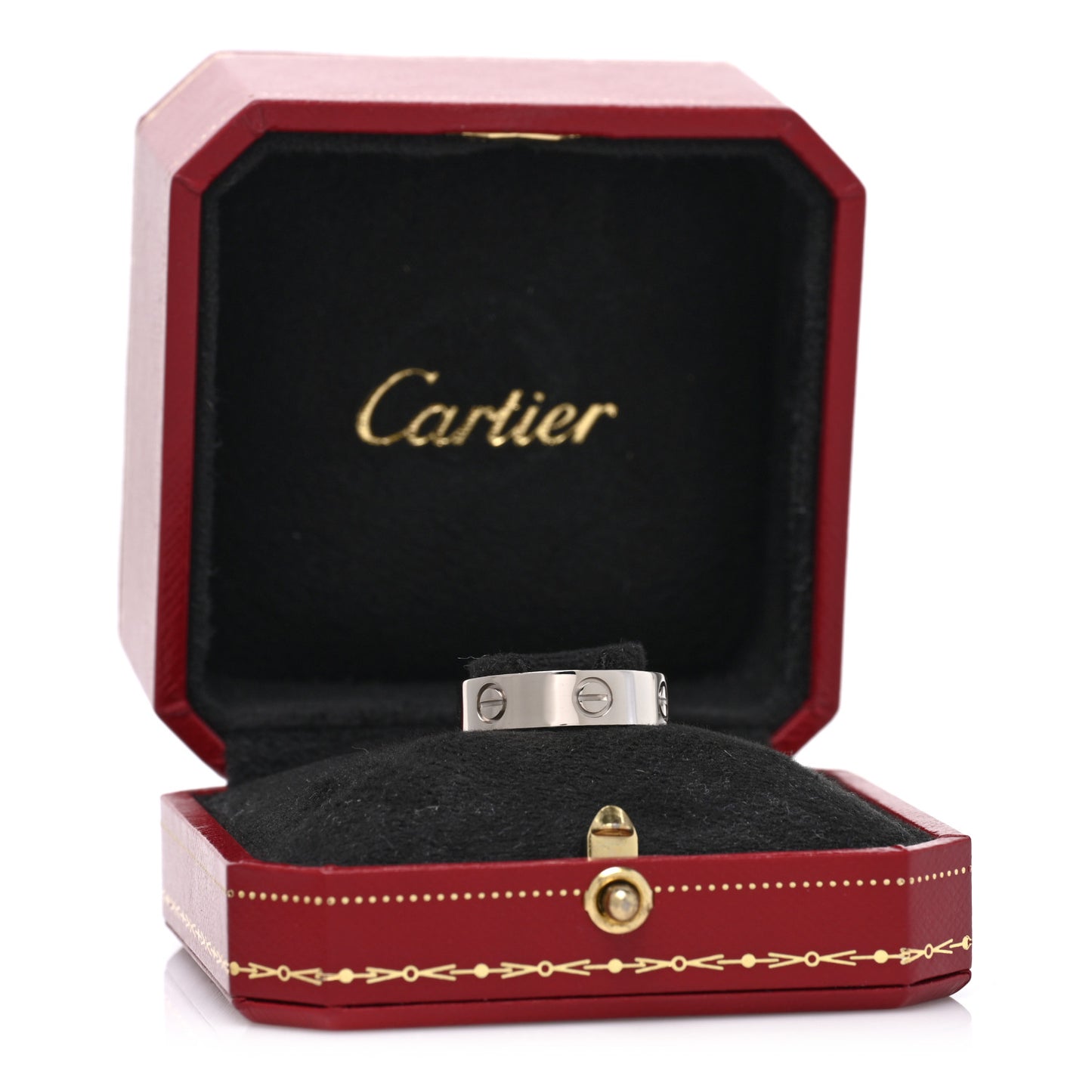 18K White Gold 5.5mm LOVE Ring 57 8