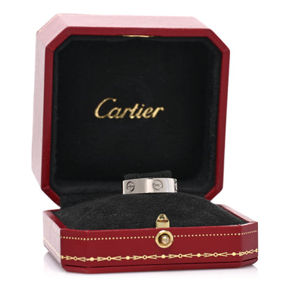 Cartier 18K White Gold 5.5mm LOVE Ring 57 8 5 of 5