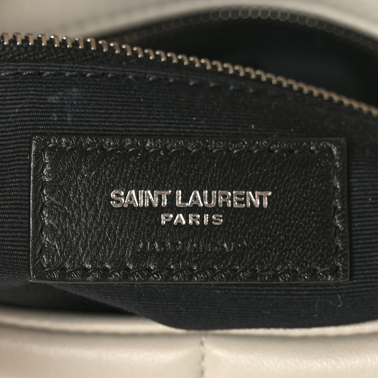 Lambskin Quilted Toy Loulou Puffer Monogram Chain Satchel Crema Soft
