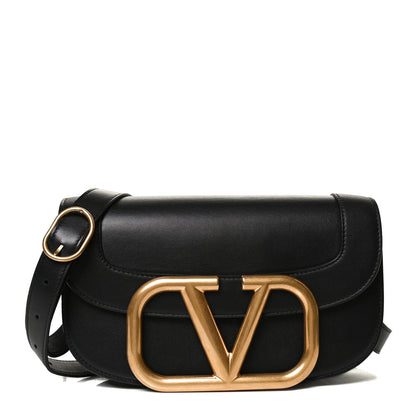 Valentino Garavani Smooth Calfskin Supervee Shoulder Bag Black 2 of 11