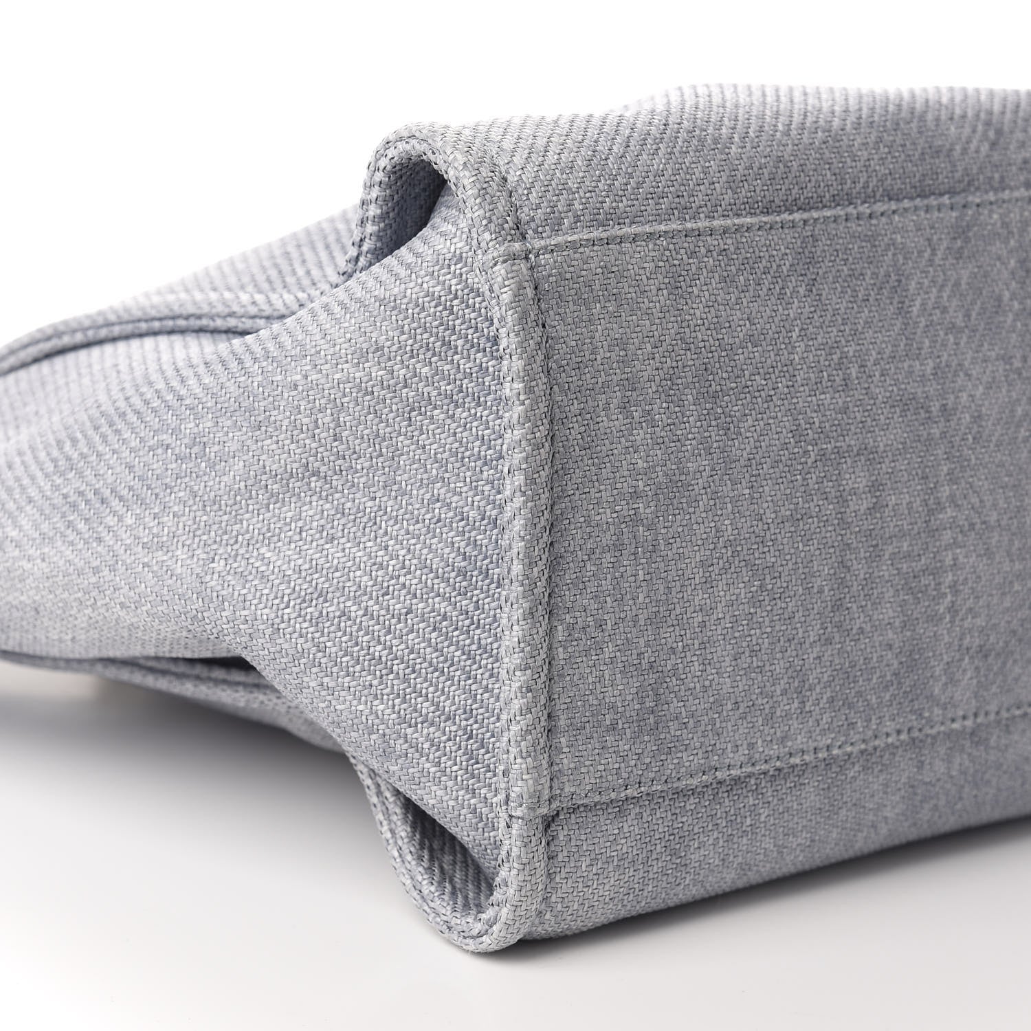 Chanel Canvas Medium Deauville Tote Light Blue 6 of 10