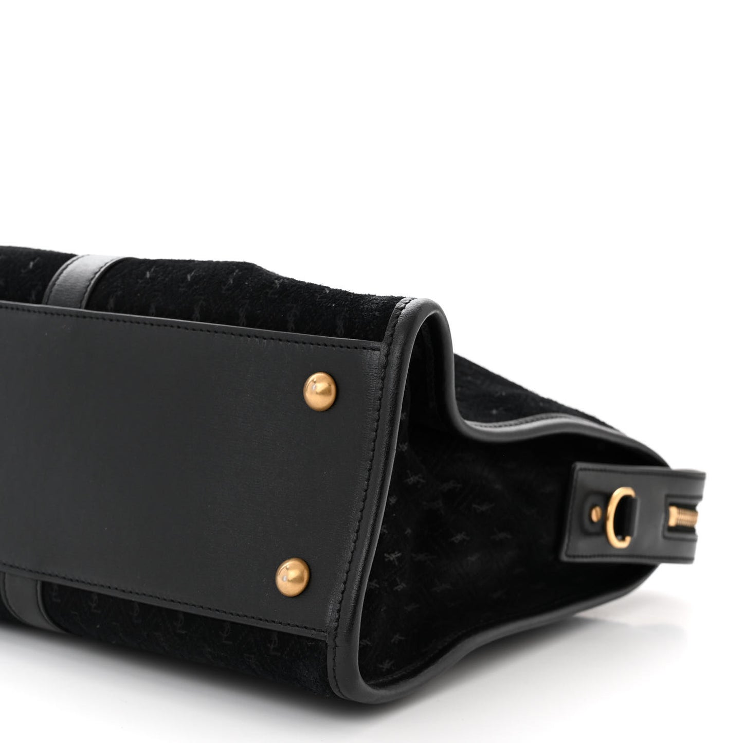 Suede All-Over Monogram Medium Le Monogramme Duffle Black