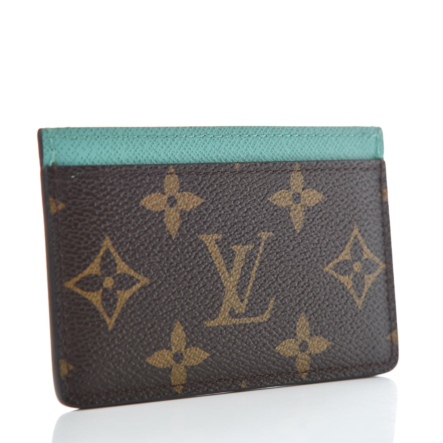 Monogram My LV Heritage Card Holder Vert Clair Blue Clair