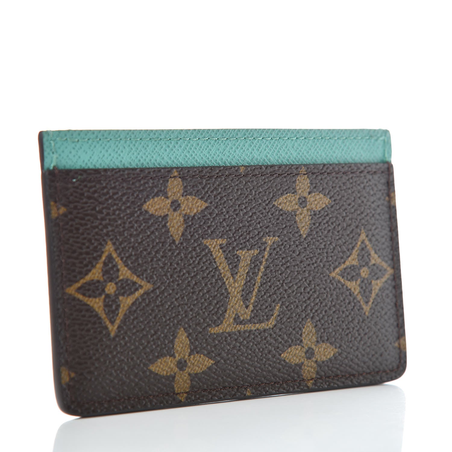 Louis Vuitton Monogram My LV Heritage Card Holder Vert Clair Blue Clair 3 of 8