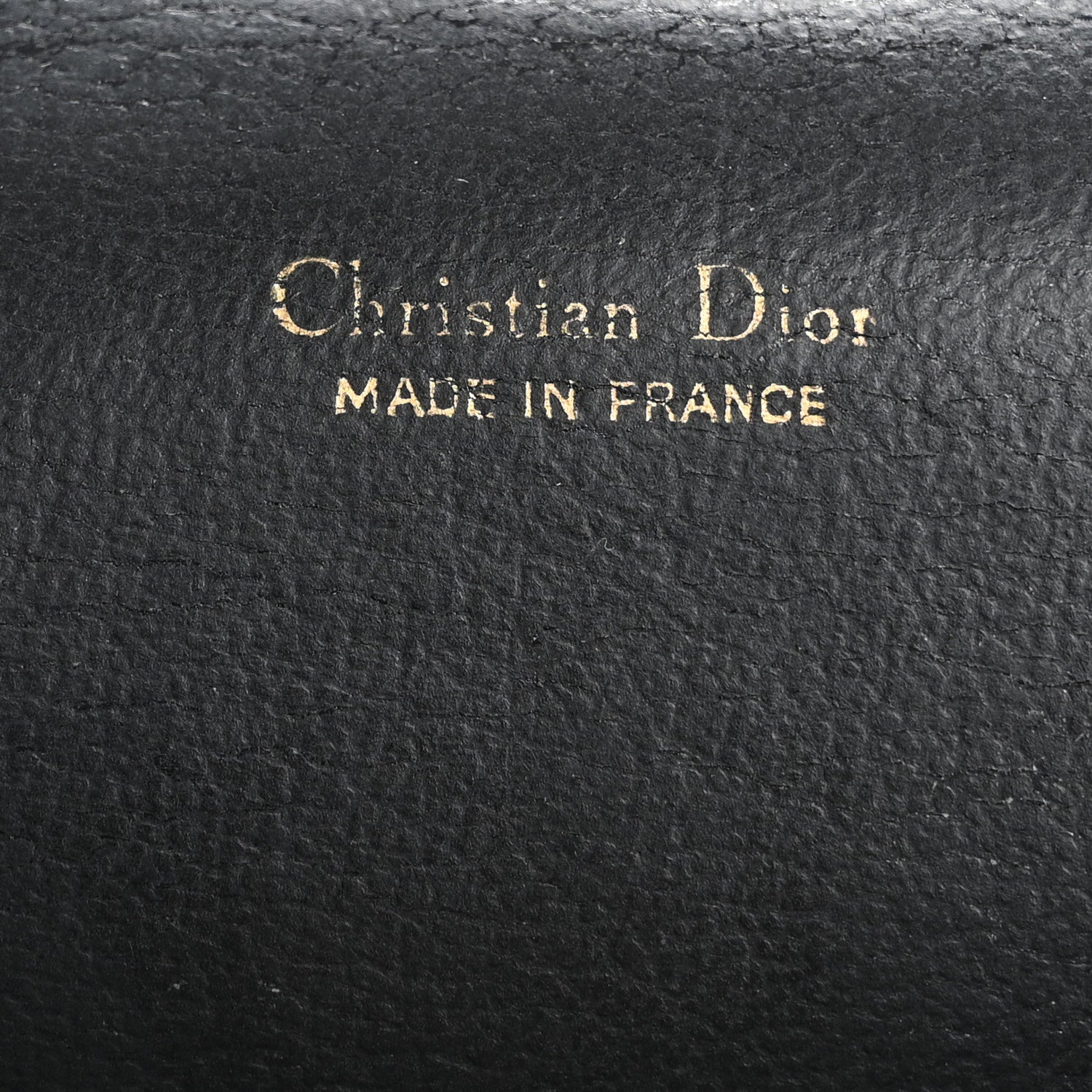 Christian Dior Calfskin Metal Frame Clutch Black 6 of 13