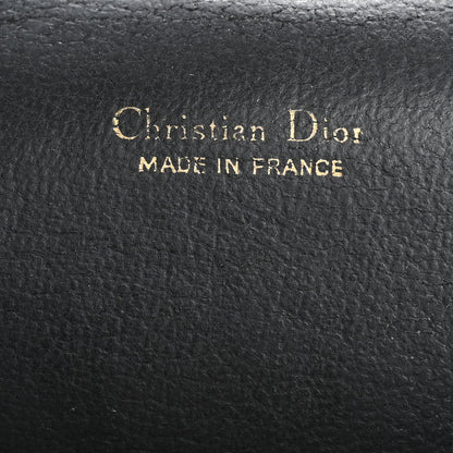 Christian Dior Calfskin Metal Frame Clutch Black 6 of 13