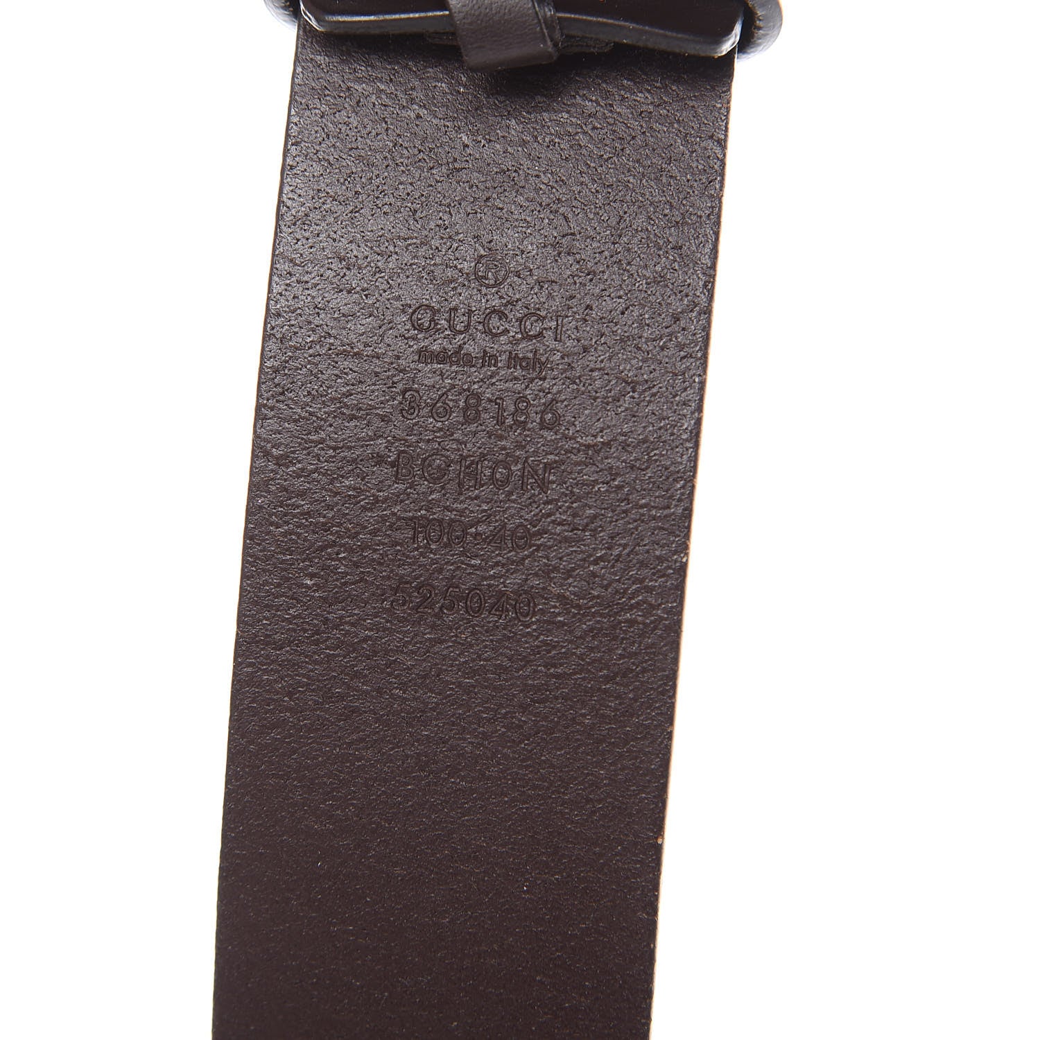 Gucci Selleria Calfskin Nickel Interlocking G 37mm Belt 100 40 Cocoa 4 of 9
