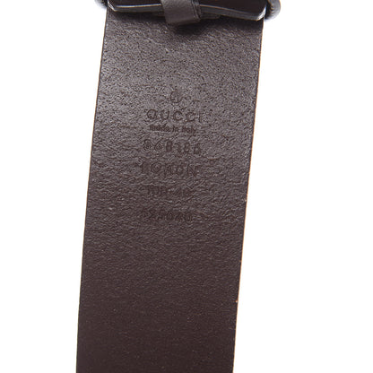 Gucci Selleria Calfskin Nickel Interlocking G 37mm Belt 100 40 Cocoa 4 of 9