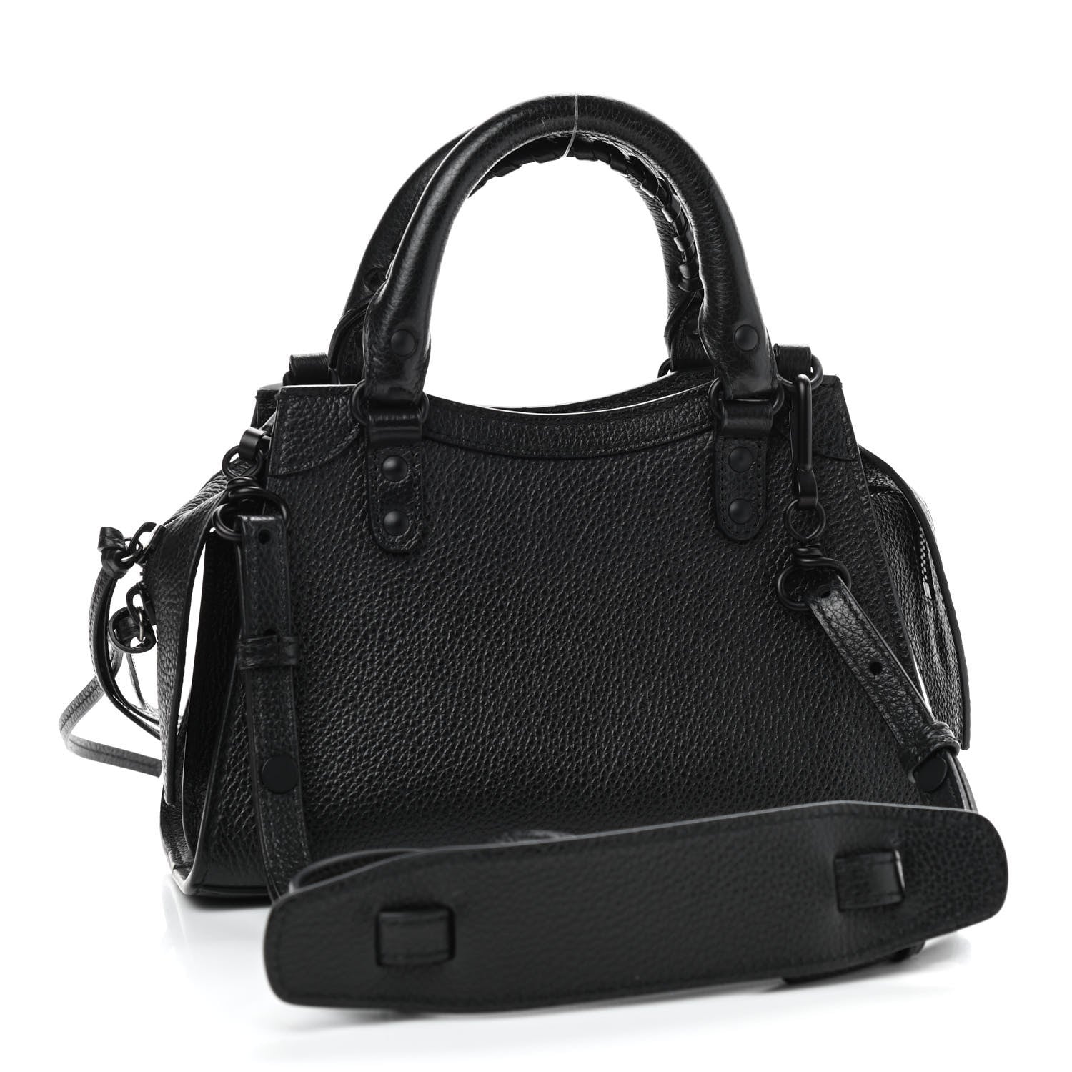 Balenciaga Grained Calfskin Neo Classic Black Hardware Mini City Black 5 of 20
