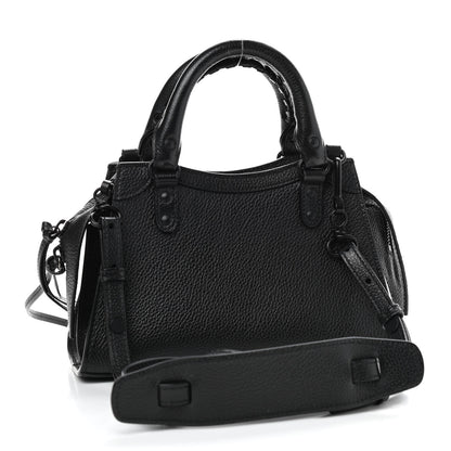Balenciaga Grained Calfskin Neo Classic Black Hardware Mini City Black 5 of 20