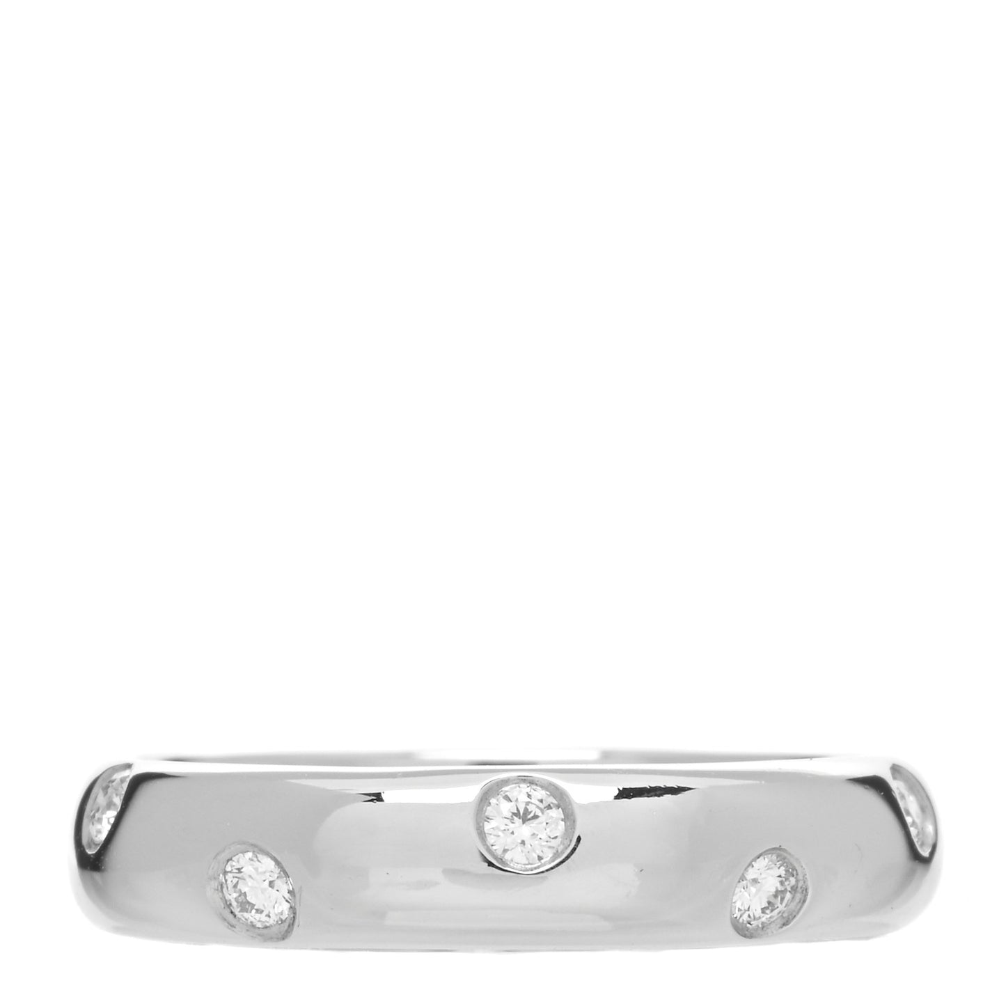 Platinum Diamond 4mm Etoile Band Ring 52 6