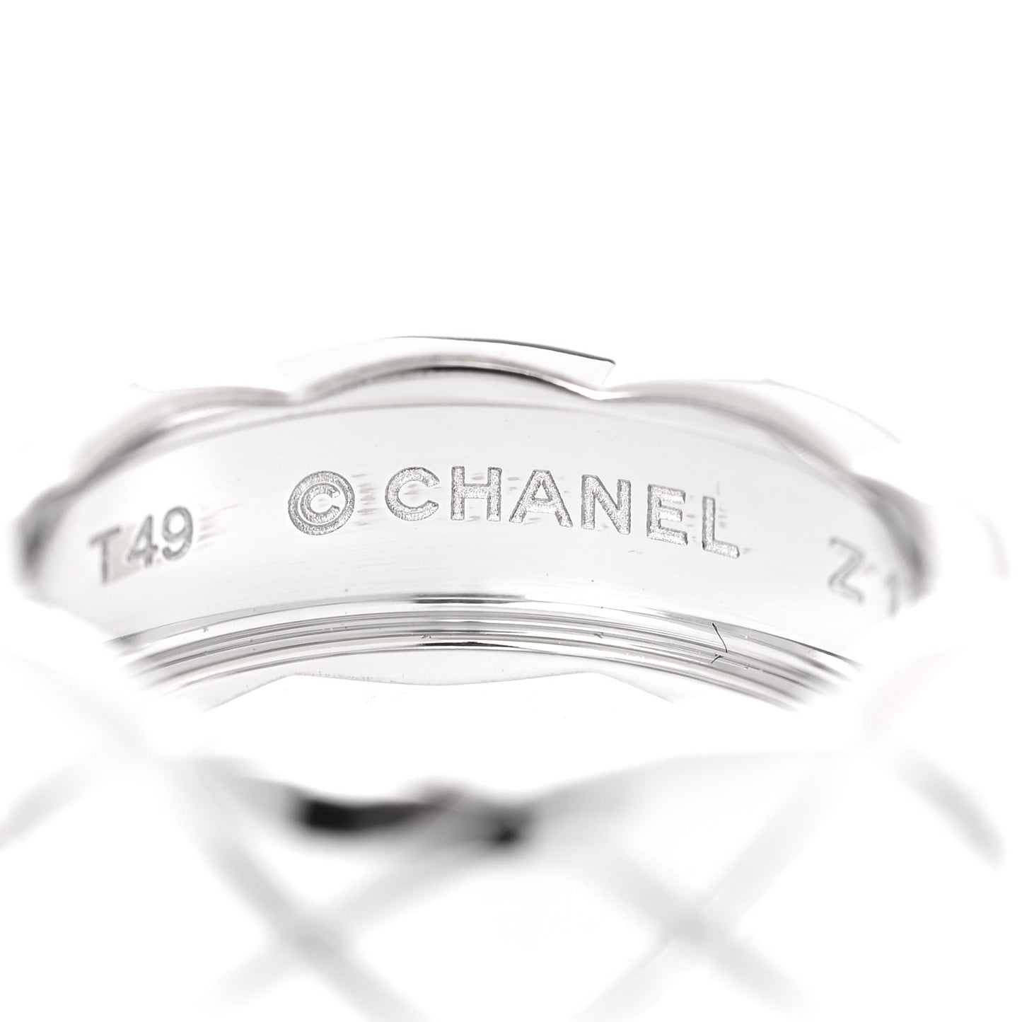 18K White Gold Small Coco Crush Ring 49 5