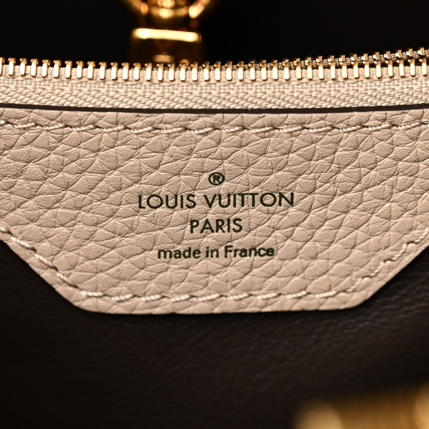 Louis Vuitton Taurillon Capucines MM Galet 6 of 9