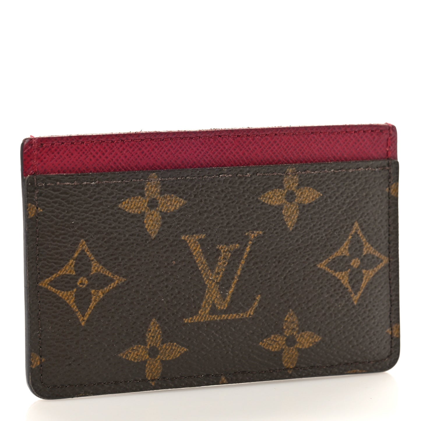 Monogram Card Holder Fuchsia