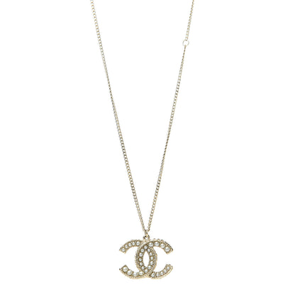 Chanel Pearl CC Drop Necklace Gold 1 of 5