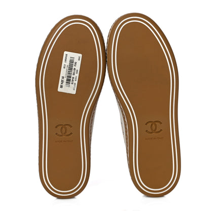 Chanel Cork Jetty Sneaker 38.5 Brown White 7 of 11