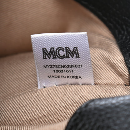 MCM Visetos Corina Foldover Crossbody Bag Cognac Black 8 of 10