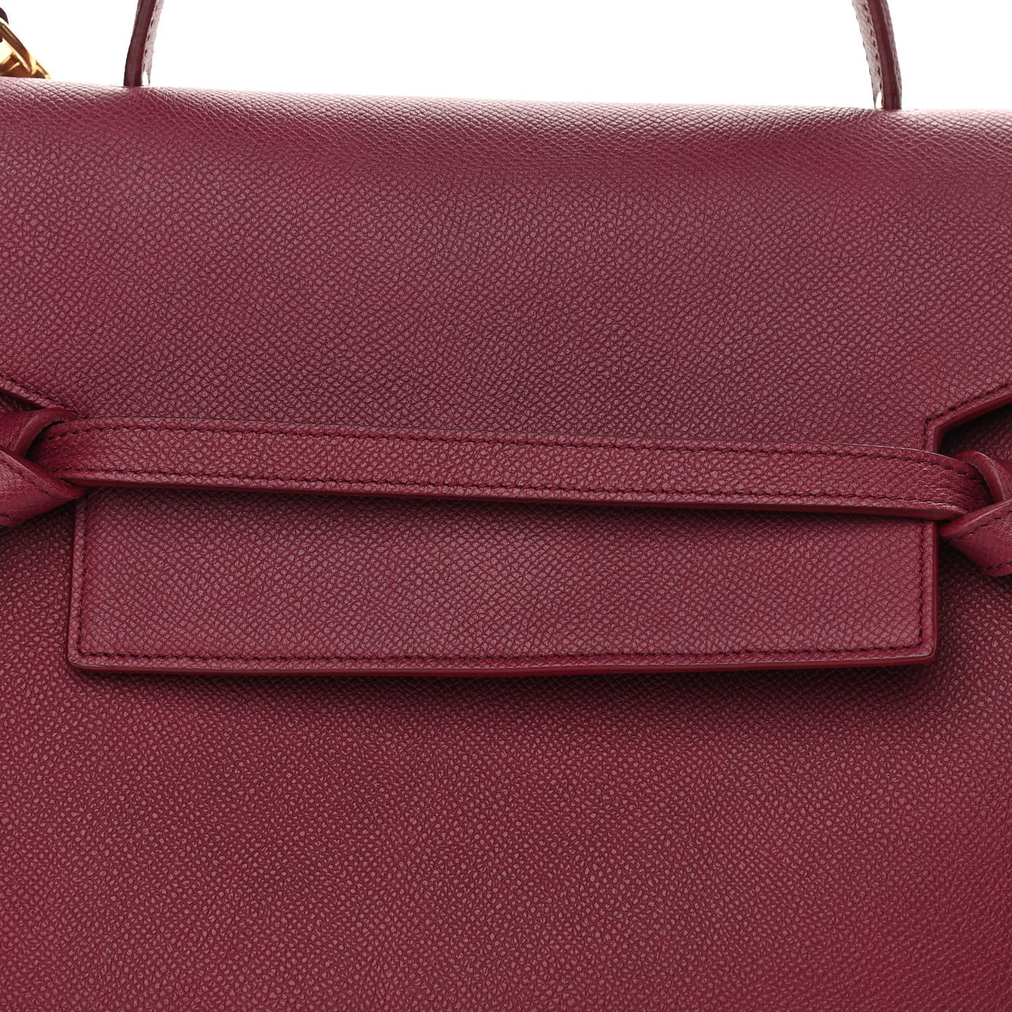 Grained Calfskin Mini Belt Bag Plum