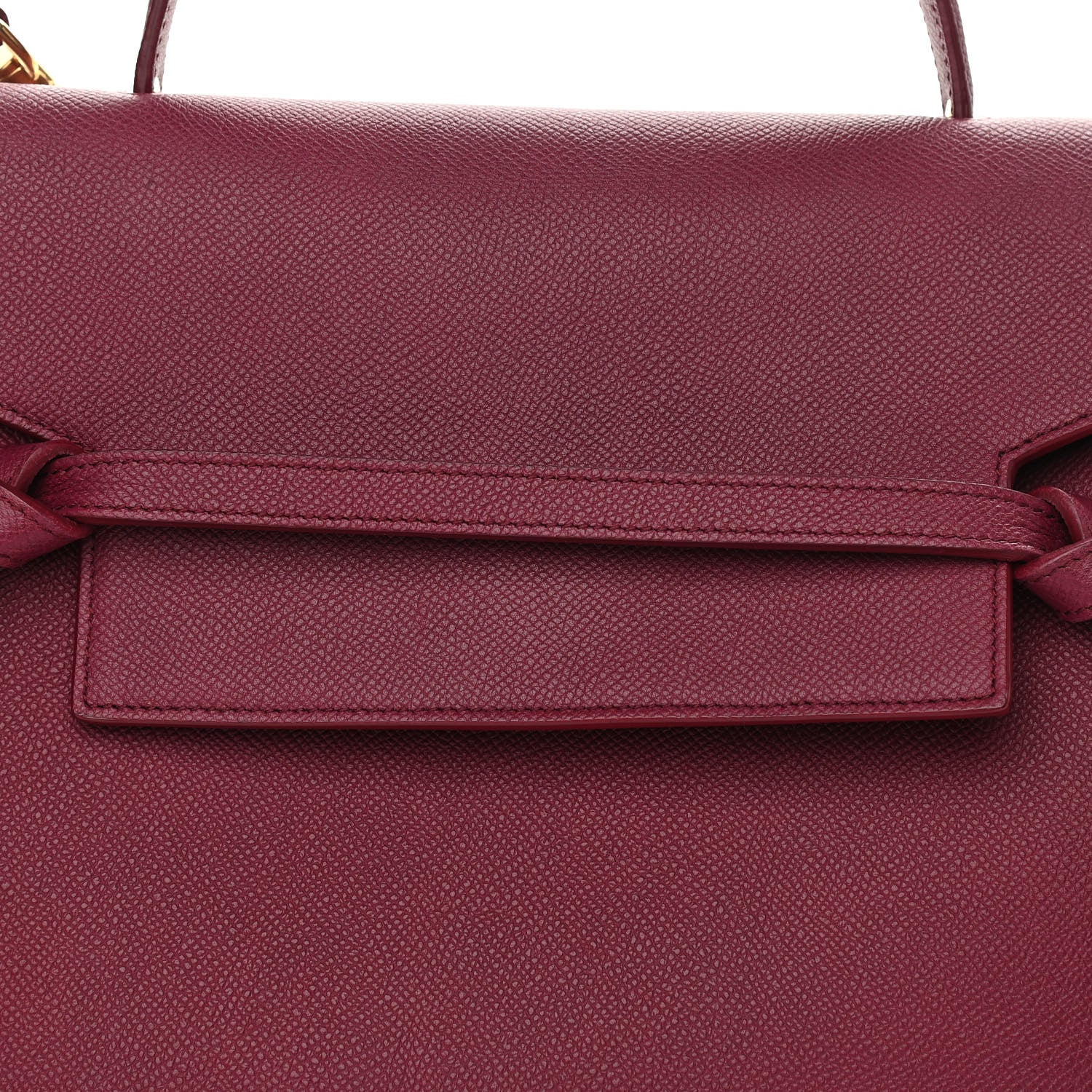 Celine Grained Calfskin Mini Belt Bag Plum 8 of 11