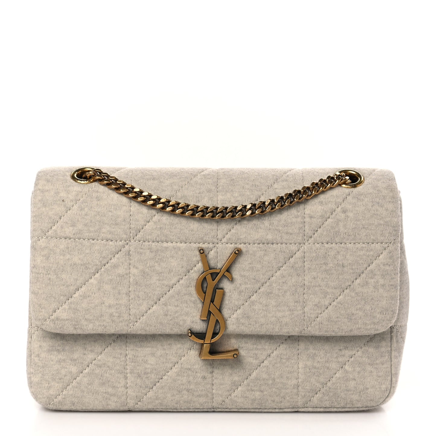Jersey Wool Patchwork Monogram Medium Jamie Off White
