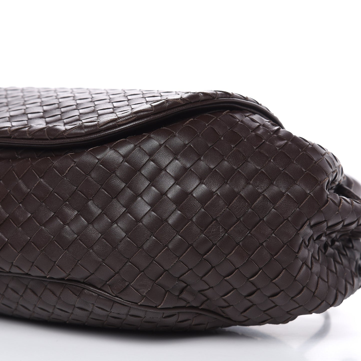 Nappa Intrecciato Messenger Bag Ebano