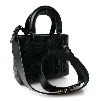 Christian Dior Calfskin Cannage Diamond Small My ABCDior Lady Dior Black 3 of 10