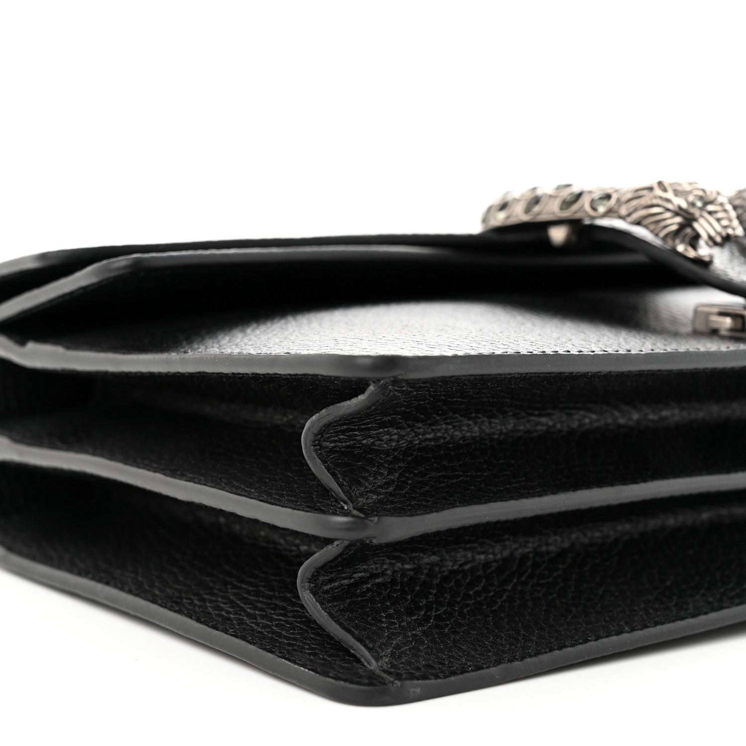 Gucci Pebbled Calfskin Small Dionysus Shoulder Bag Black 9 of 11