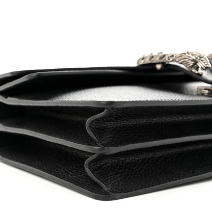 Gucci Pebbled Calfskin Small Dionysus Shoulder Bag Black 9 of 11