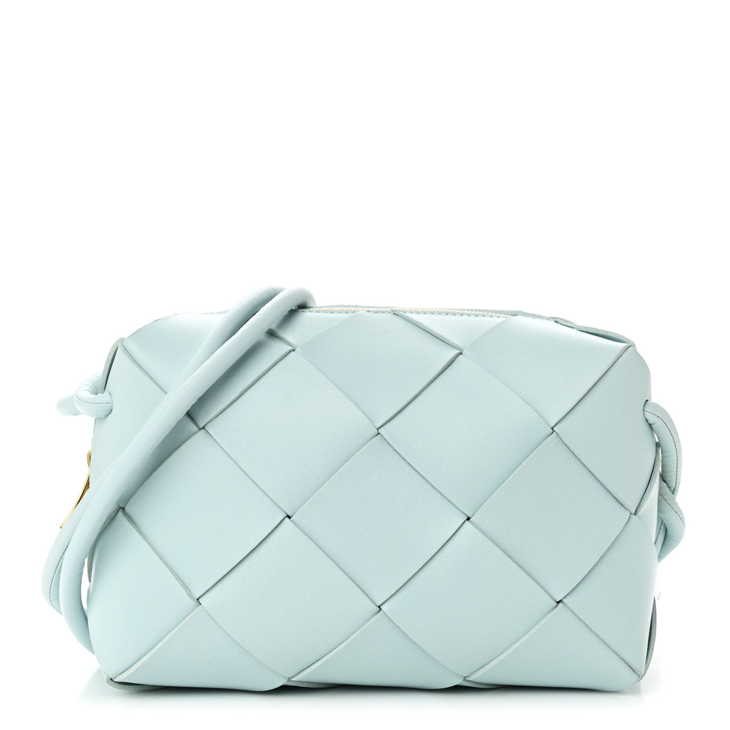 Maxi Intreccio Small Cassette Camera Bag Teal Washed