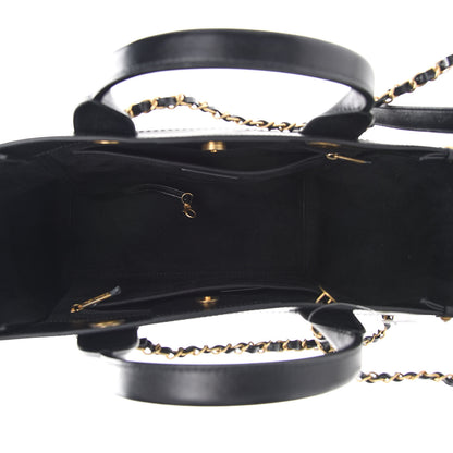 Chanel Caviar Small Studded Deauville Tote Black 5 of 9