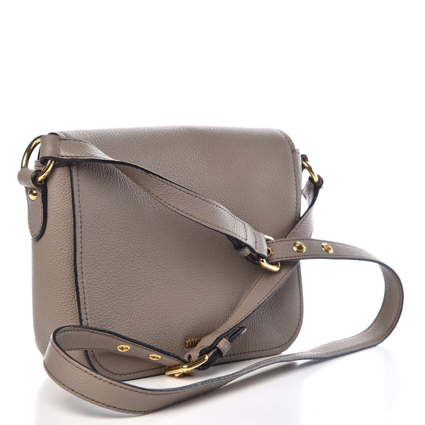 Vitello Phenix Madras Shoulder Bag Argilla