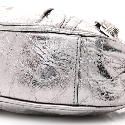 Balenciaga Metallic Agneau Arena Le Cagole Shoulder Bag XS Silver 11 of 11