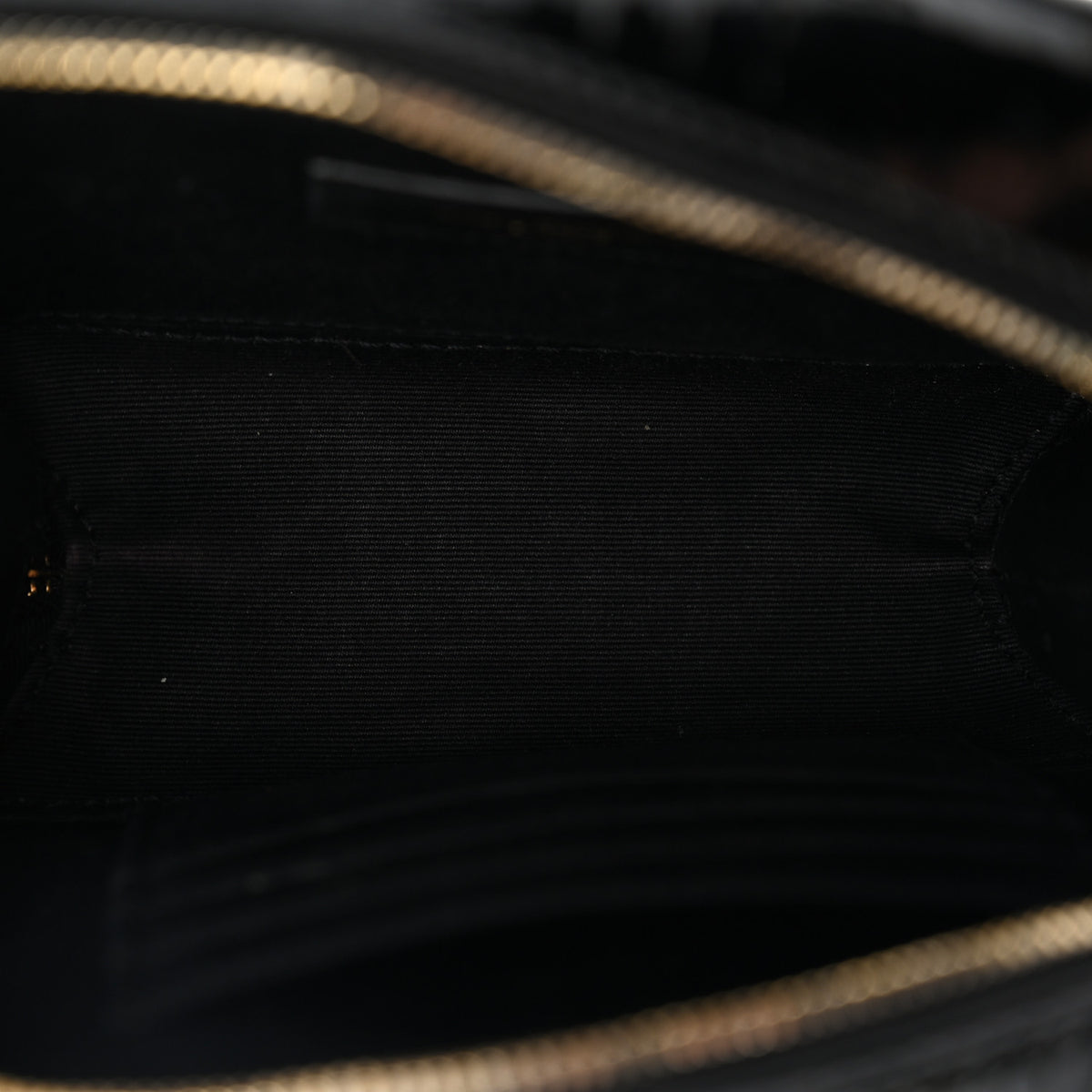 Saint Laurent Patent Matelasse Monogram Toy Vicky Camera Bag Black 5 of 12