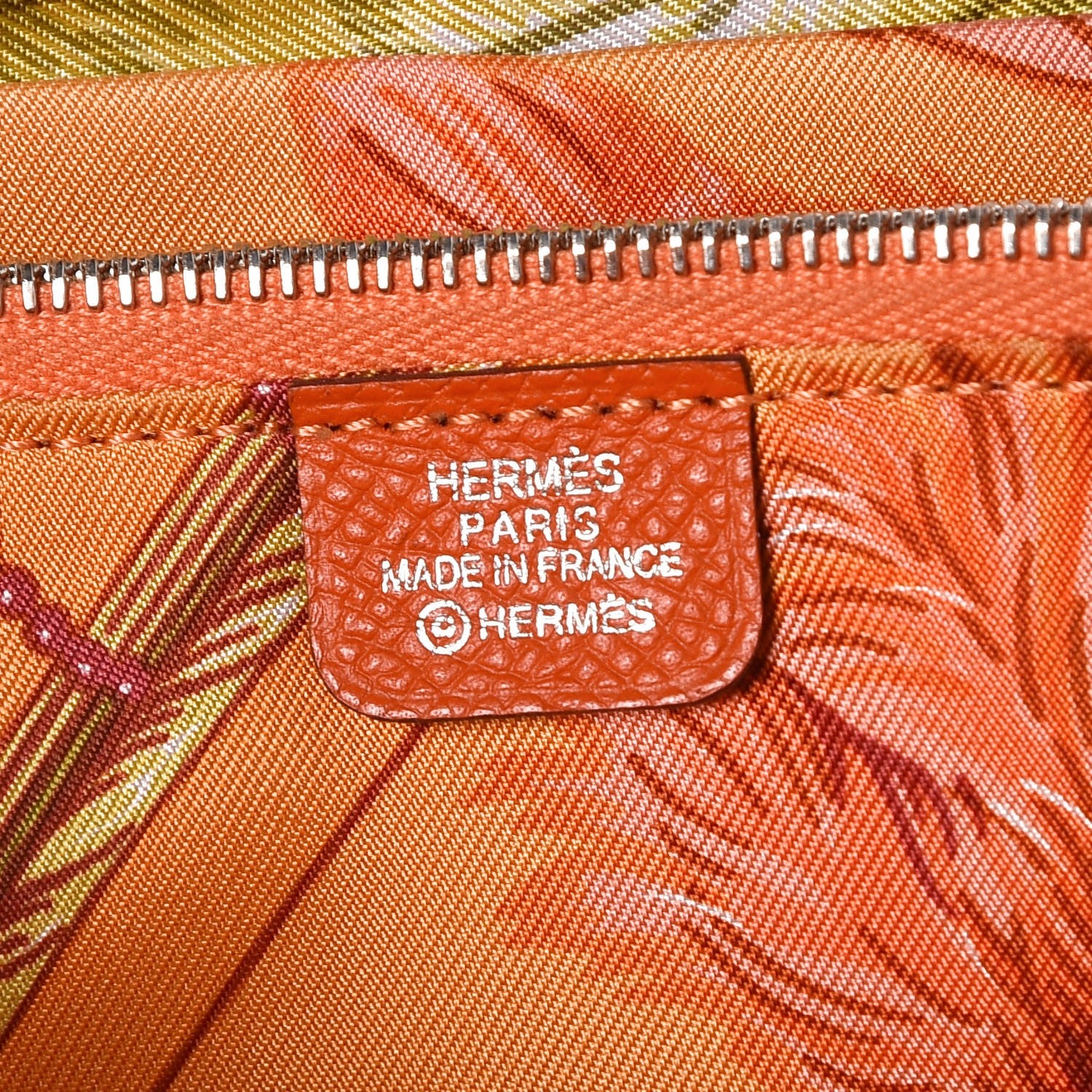 Hermes Epsom Silk'In Wallet Feu Mangue 8 of 11