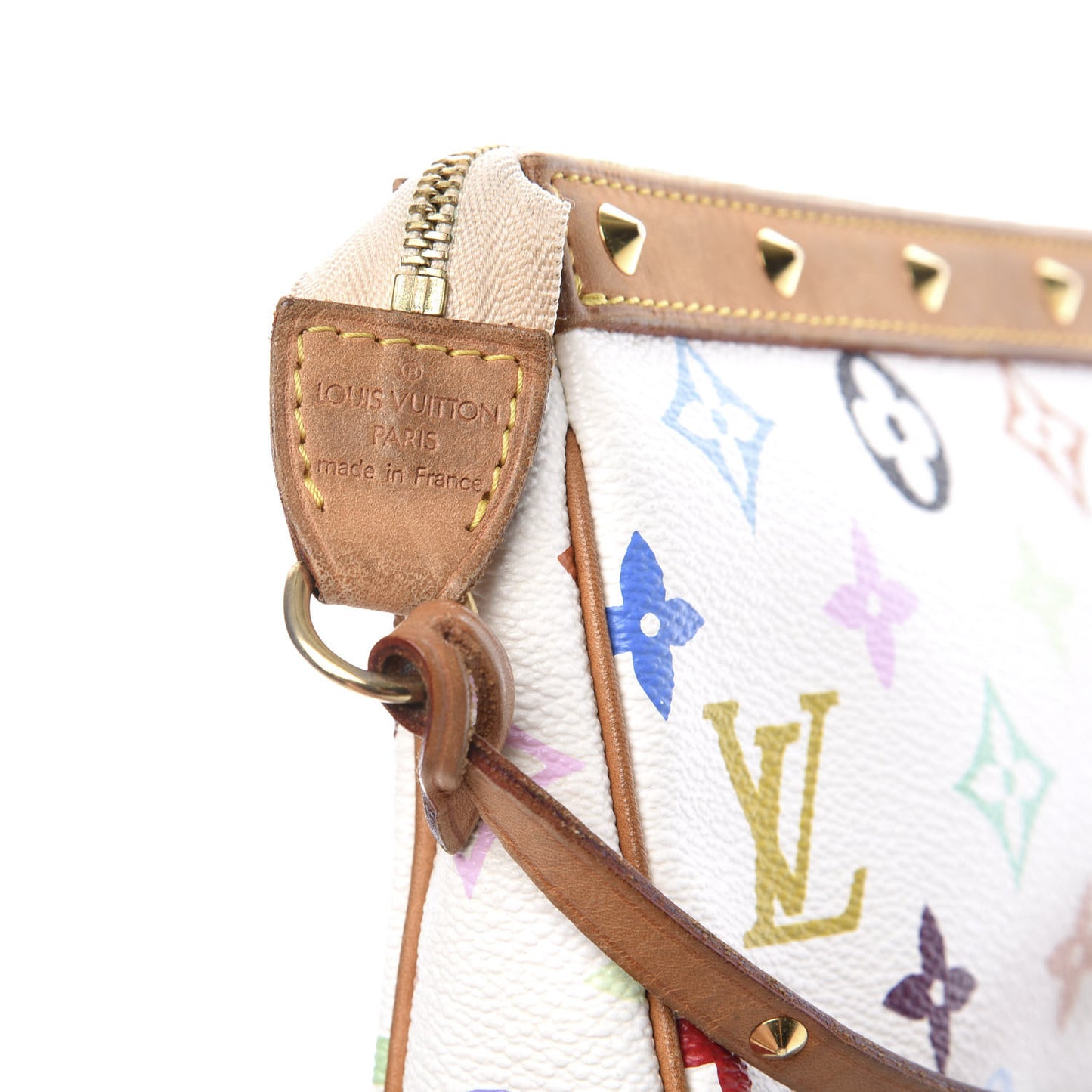 Monogram Multicolor Pochette Accessories White