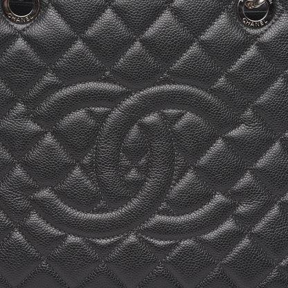 Chanel Caviar Quilted Grand Shopping Tote GST Black 11 of 12