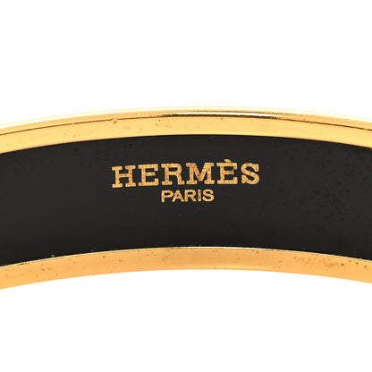 Hermes Enamel Printed Narrow Caleche Bracelet 70 Rouge H 4 of 6