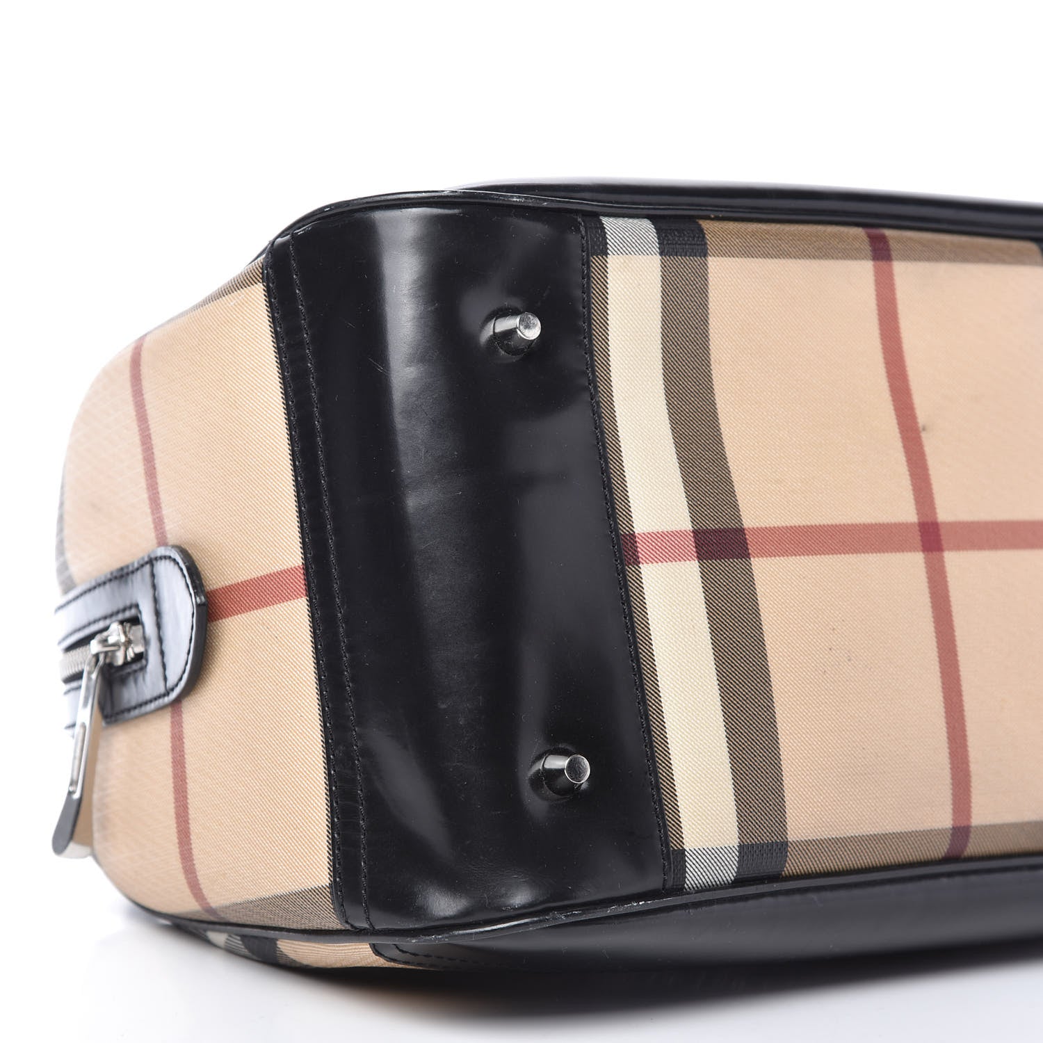 Burberry Nova Check Bowling Bag Black 6 of 9
