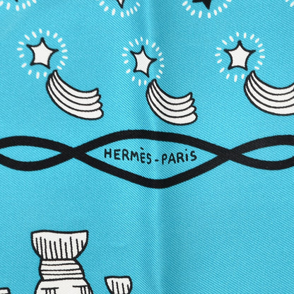 Hermes Silk Les Canyons Etoiles Bandana Scarf 55 3 of 8