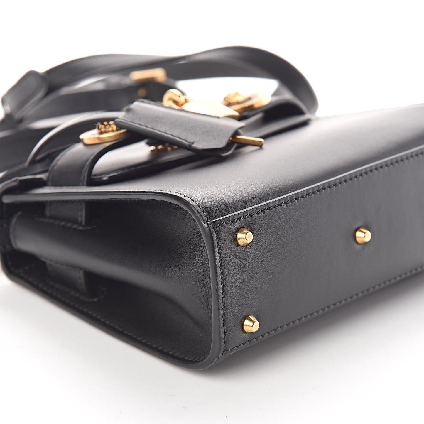 Calfskin Small Icon Handbag Black
