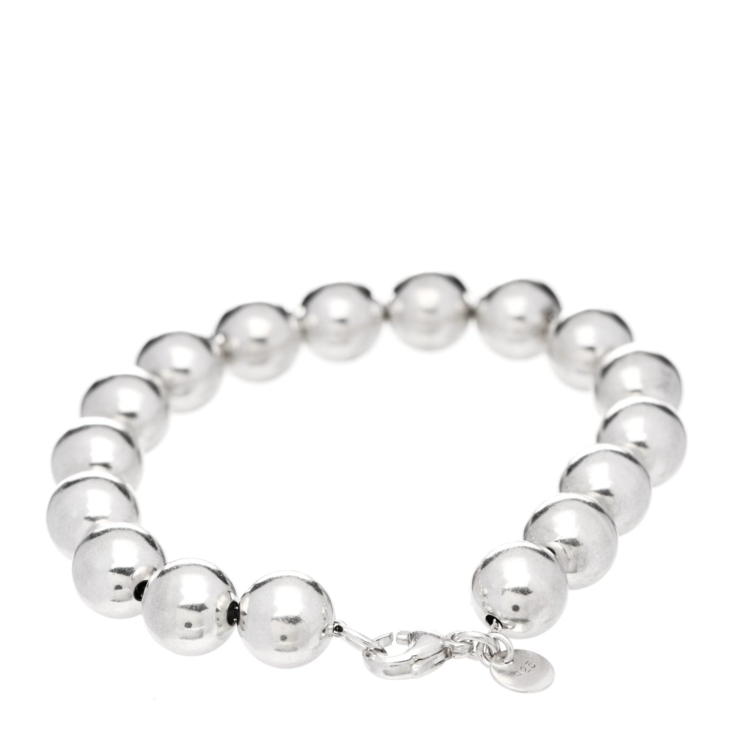 Tiffany Sterling Silver 10mm HardWear Ball Bracelet 3 of 5