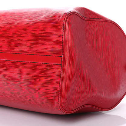 Louis Vuitton Epi Speedy 40 Castillan Red 7 of 8