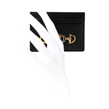 Gucci Grainy Calfskin Zumi Card Holder Black 2 of 7